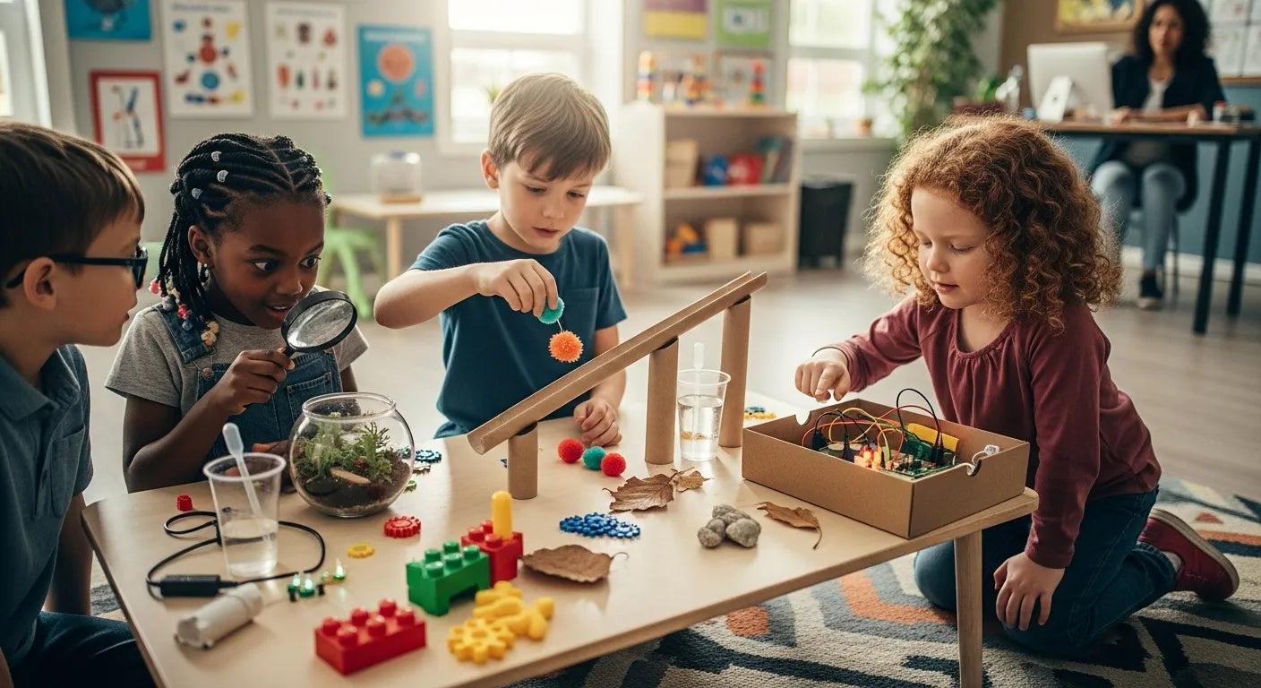 children exploring